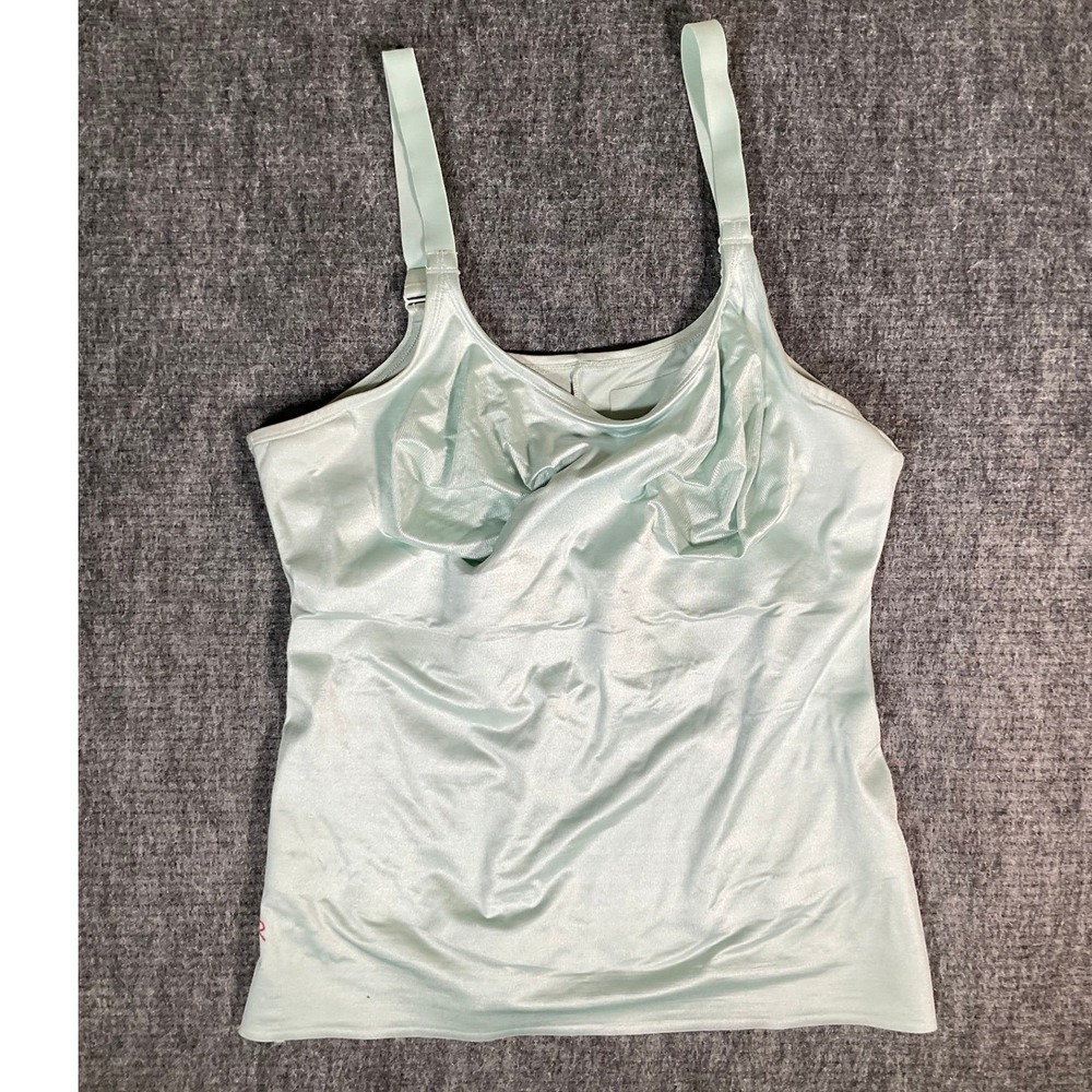 Ruby Ribbon Shapewear Cami Womens 42 Mint Green Style 3056 Smoothing Support - Picture 2 of 5